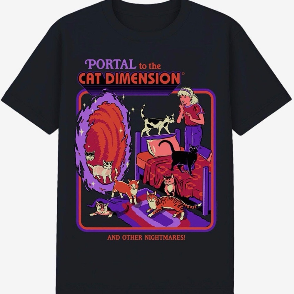 Black Cat Dimension Graphic Tee